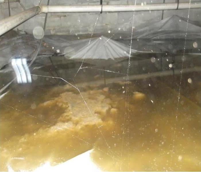 flood damaged crawl space in the Lake Nona are of Orlando